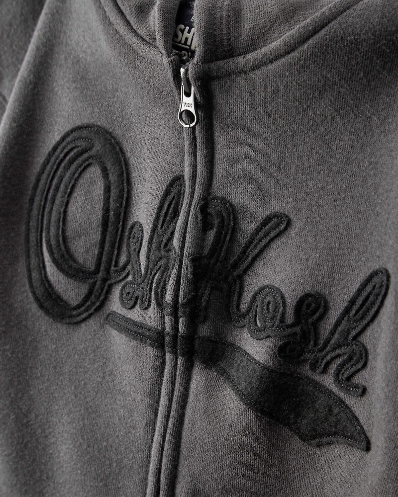Boys OshKosh Fleece Logo Zip Jacket