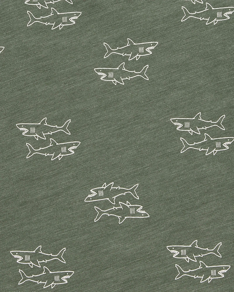 Baby Shark Slub Jersey Sleeveless Tank