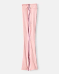 Girls Knit Flare Active Pants - Pink