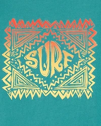 Kid Surf Short-Sleeve Graphic Tee - Turquoise