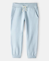 Toddler Girl Cotton Joggers - Blue