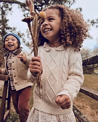 Toddler Girl Organic Cotton Dress Botanic Muse Print