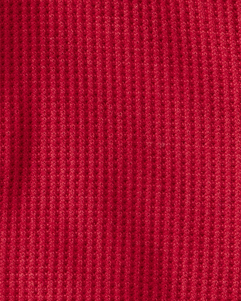 Baby Holiday Red PurelySoft Long-Sleeve Sleep & Play Pajamas - Red