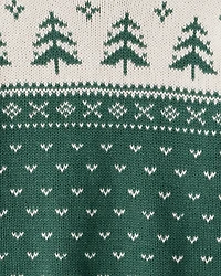 Kid Organic Cotton Evergreen Fair Isle Sweater
