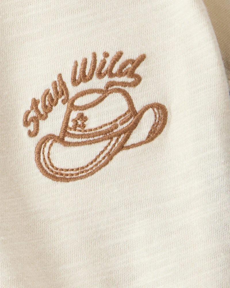 Baby Boy Stay Wild Henley Top