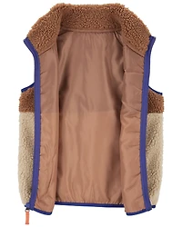 Kid Zip-Up Sherpa Vest