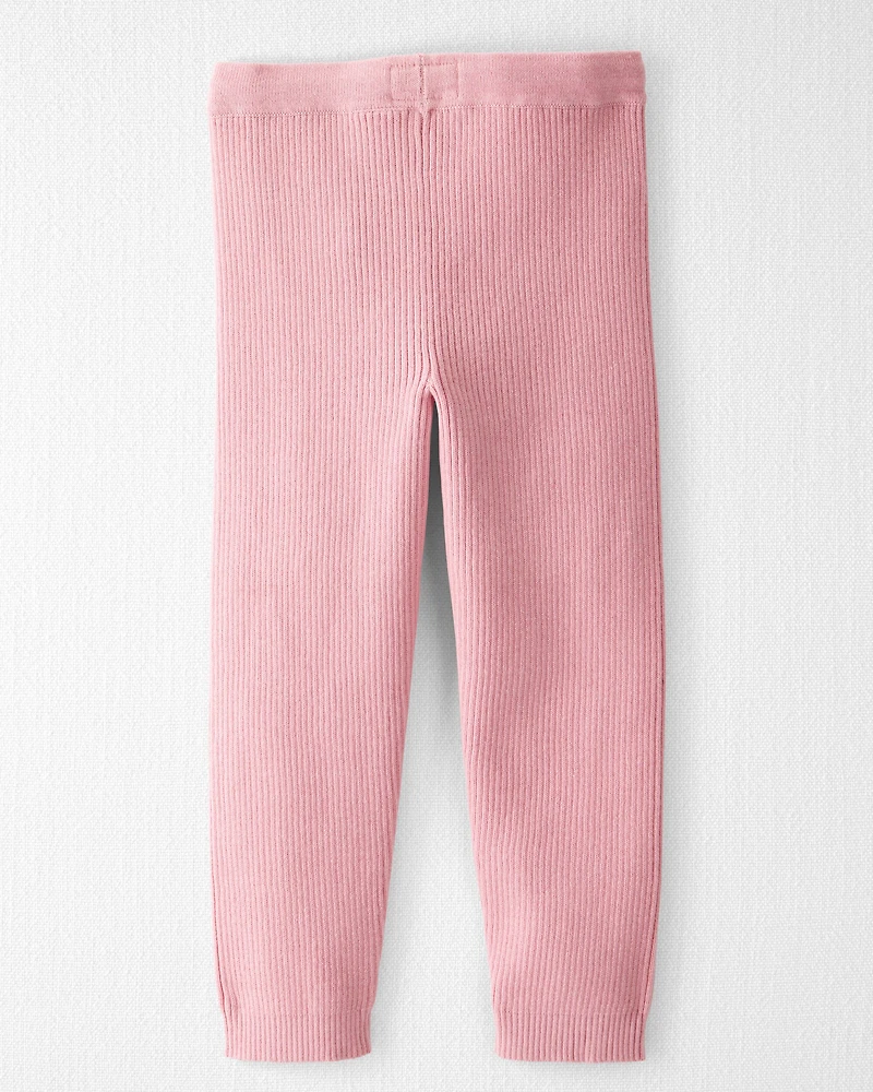 Toddler Girl Organic Cotton Sweater Knit Pants