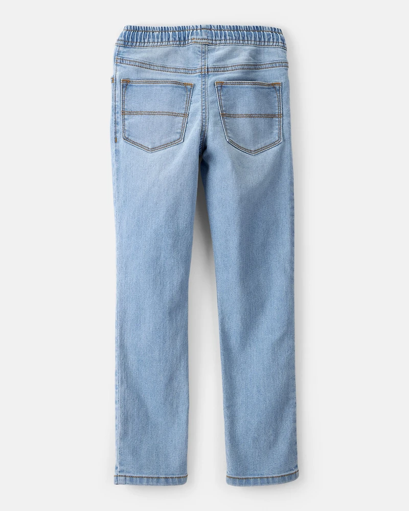 Boys Tapered Denim Jeans - Blue