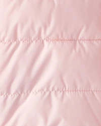 Kid Packable Hooded Puffer Jacket - Pink