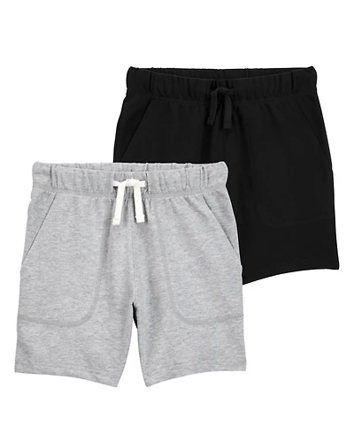 Kid 2-Pack Pull-On French Terry Shorts