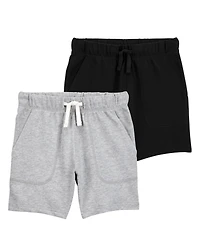 Kid 2-Pack Pull-On French Terry Shorts