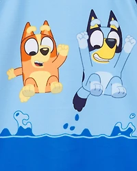 Toddler 2-Piece Bluey Rashguard & Swim Trunk Set
