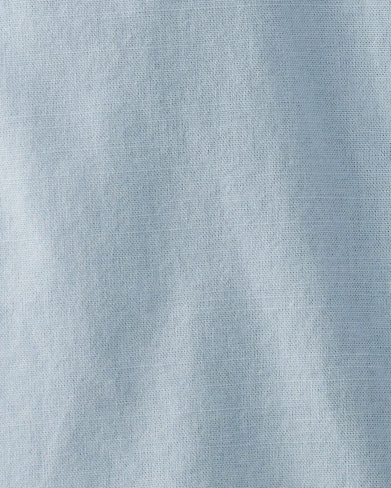 Baby Linen Romper Made with Organic Cotton