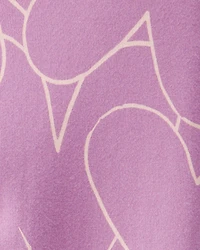 Toddler Girl Cotton Heart Stretch Leggings - Purple