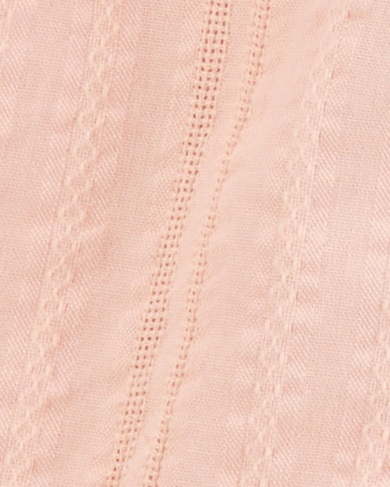 Baby Girl 3-Piece Lace Trim Outfit Set - Pink