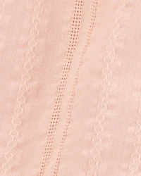 Baby Girl 3-Piece Lace Trim Outfit Set - Pink