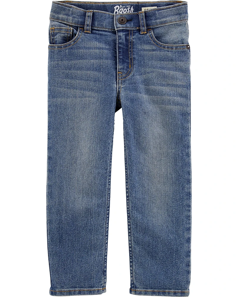 Baby Faded Wash Straight-Leg Jeans