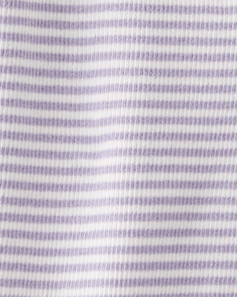 Baby  Organic Cotton Striped Sleep & Play Pajamas