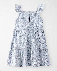 Toddler Organic Cotton Dress Meadow Bloom Print