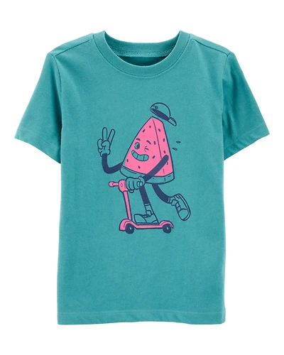 Toddler Watermelon Short-Sleeve Graphic Tee - Green