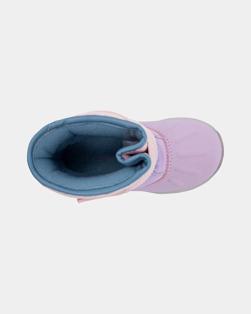 Toddler Girl Ombre Snow Boots - Blue/Purple