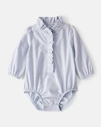 Baby Girl 3-Piece Corduroy Bodysuit, Plaid Skort & Printed Pants Set - Multi
