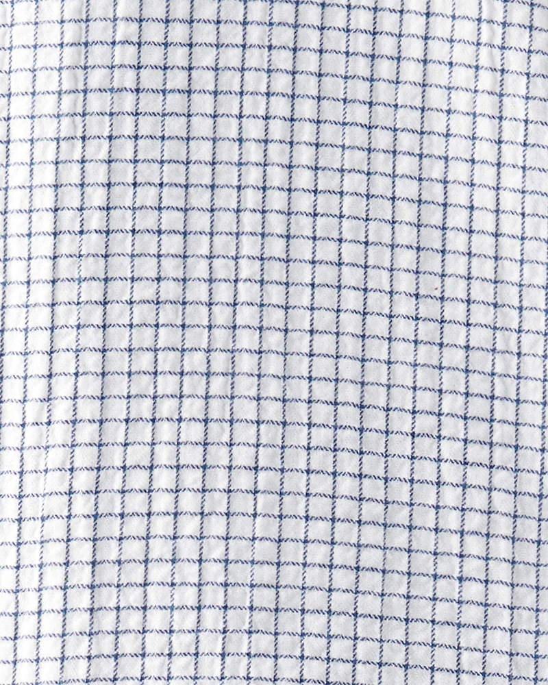 Toddler 2-Piece Organic Cotton Gauze Checkered Set