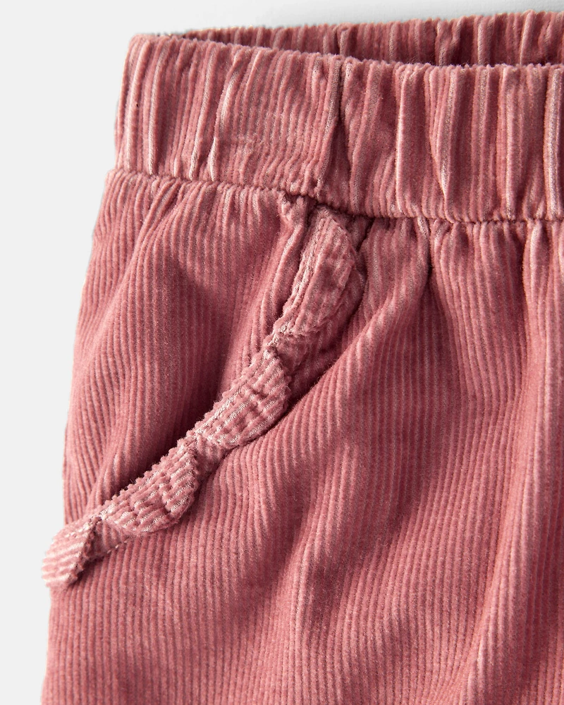Toddler Girl Corduroy Wide-Leg Pants - Pink
