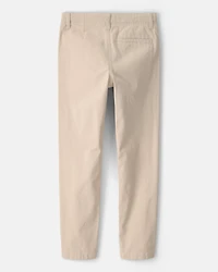 Kid Slim Tapered Chino Pants - Khaki