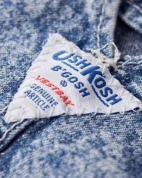 Baby 12M Vintage Dark Acid Wash Denim Overalls from the OshKosh Archive Release, circa 1990s