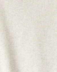 Girls Cotton Short-Sleeve Top - Oatmeal