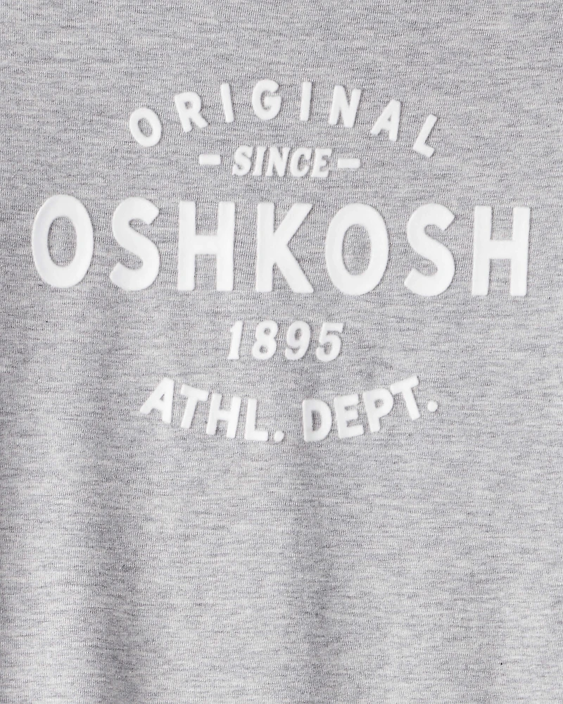Boys Jersey OshKosh Logo Long-Sleeve Shirt - Grey