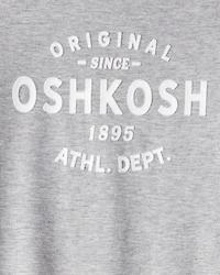 Boys Jersey OshKosh Logo Long-Sleeve Shirt - Grey