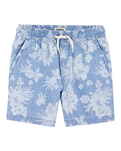 Kid Pull-On Bermuda Shorts - Blue