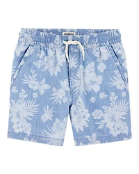 Kid Pull-On Bermuda Shorts - Blue