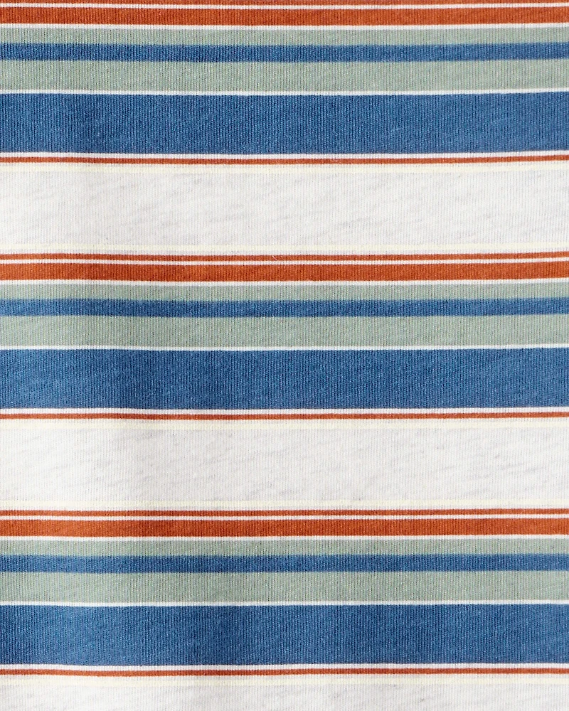 Boys Striped Long-Sleeve Tee -Grey