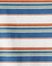 Boys Striped Long-Sleeve Tee -Grey