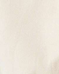 Toddler Girl Cotton Cargo Joggers - Ivory