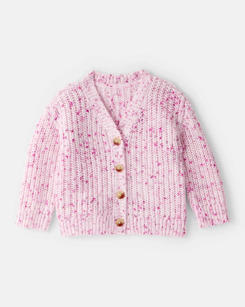 Baby Girl Cardigan Sweater - Pink