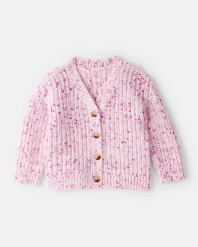 Baby Girl Cardigan Sweater - Pink