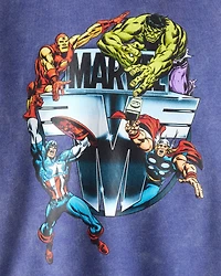 Boys ©Marvel Long-Sleeve Hoodie - Blue