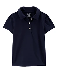 Toddler Pique Uniform Polo Shirt - Navy