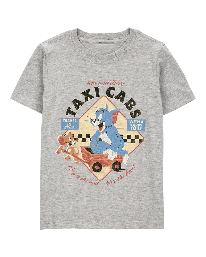 Toddler Tom and Jerry Graphic Tee - Grey
