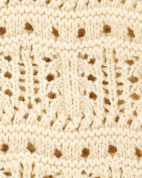 Baby Pointelle Cardigan - Cream