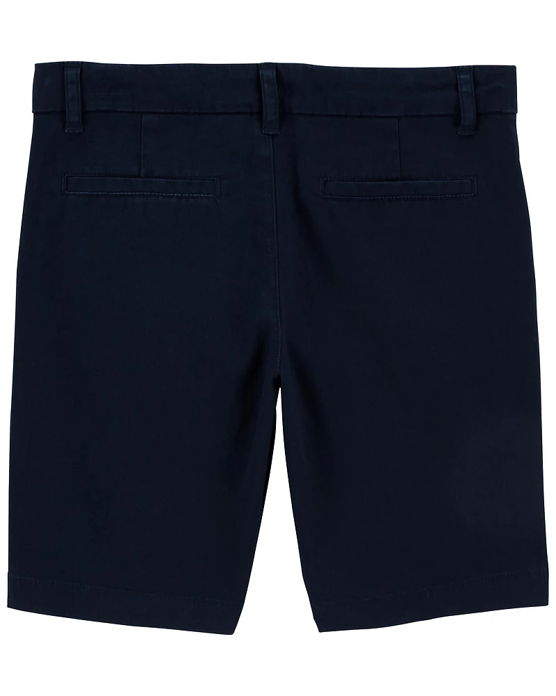 Girls Stretch Chino Shorts