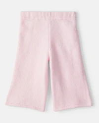 Baby Girl Wide-Leg Sweater Knit Pants
