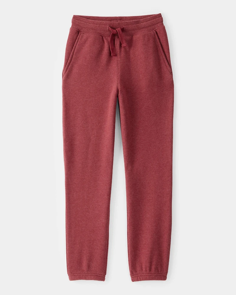 Boys 2-Piece OshKosh Daydream Fleece Logo Jacket & Joggers Set - Red