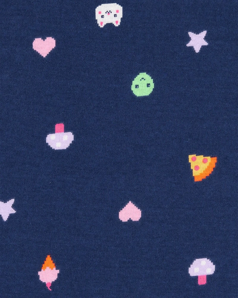Kid 4-Piece Gamer Cotton Pajamas