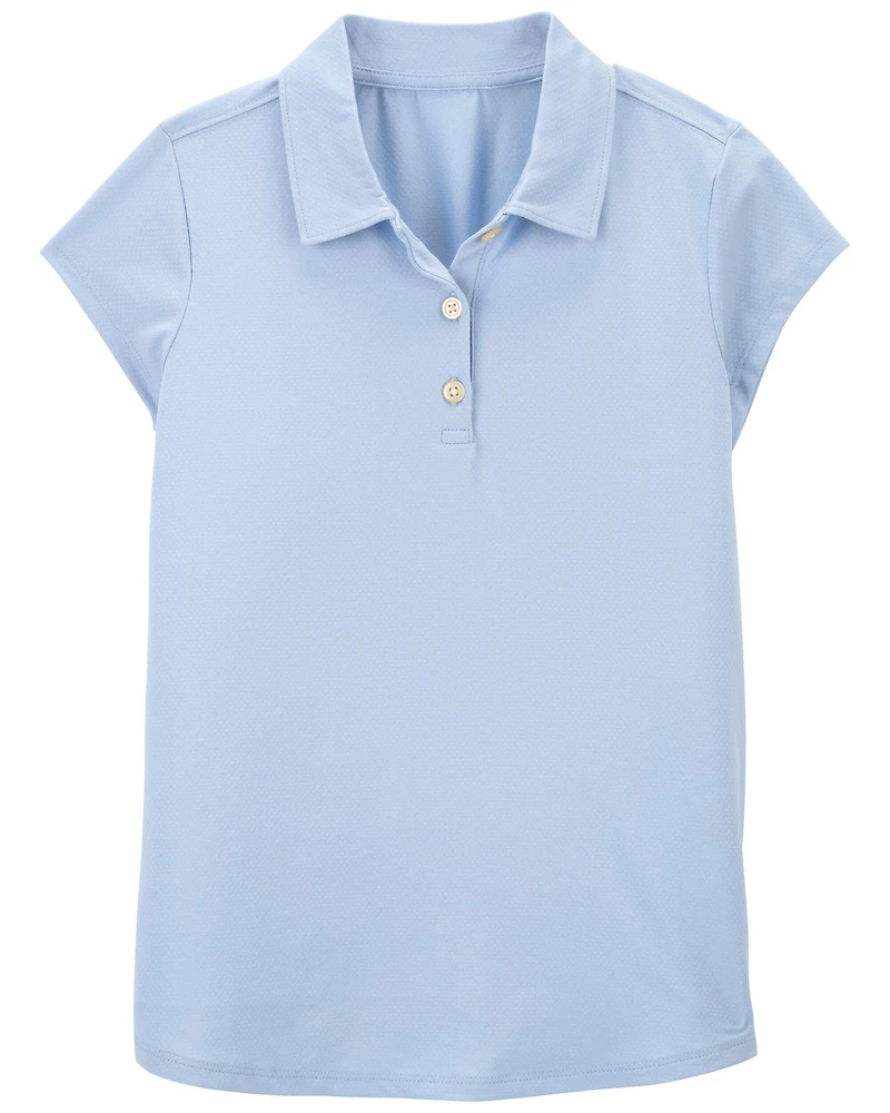 Kid -Pack Uniform Polos in Active Mesh