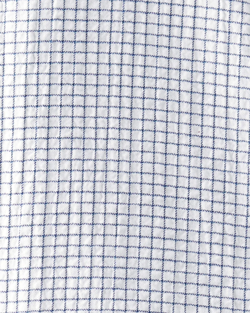 Toddler 2-Piece Organic Cotton Gauze Checkered Set